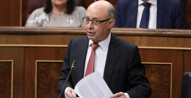 Cristóbal Montoro en el Congreso, en una imagen de archivo. EUROPA PRESS