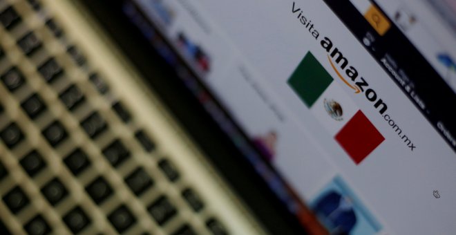 Amazon en un ordenador. REUTERS/Carlos Jasso/Illustration