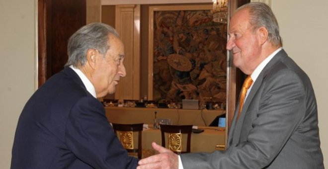 El empresario Juan Miguel Villar Mir y el rey Juan Carlos I