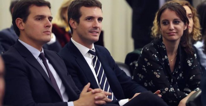 Albert Rivera y Pablo Casado en una imagen de archivo. EFE