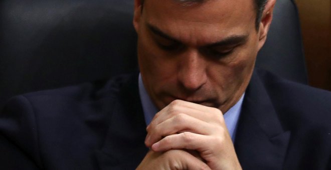 El presidente del Gobierno, Pedro Sánchez, en el debate de Presupuestos en el Congreso de los Diputados. REUTERS/Sergio Perez