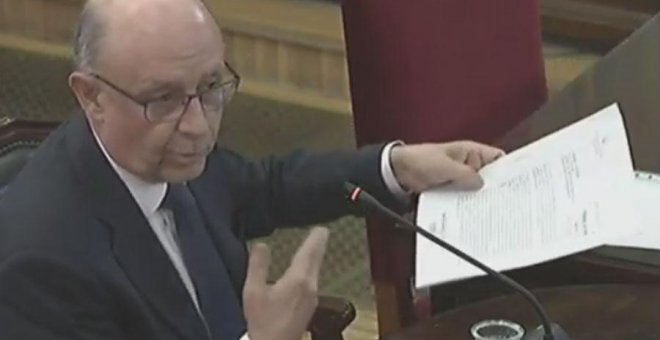 Montoro durante su declaración en el juicio al 'procés'.