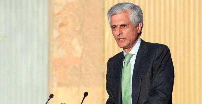 Adolfo Suárez Illana durante un reciente acto electoral del PP en Blechite. (EFE)