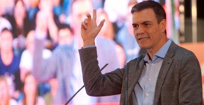 El presidente del Gobierno y candidato por el PSOE a la reelección, Pedro Sánchez. - EFE