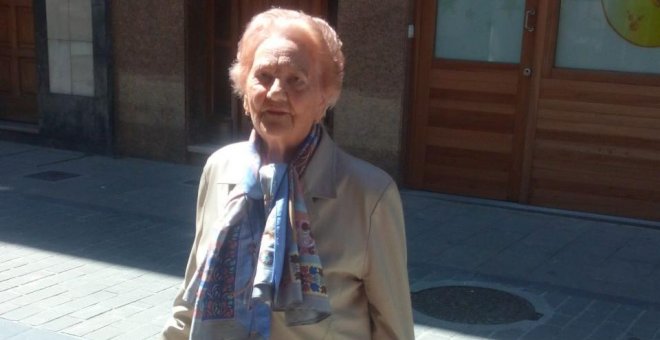 Carmen García, de 90 años, hija de un fusilado de la Guerra civil. Fotografía facilitada por la familia.