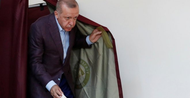 23/06/2019 - El presidente turco Tayyip Erdogan durante las elecciones municipales del pasado domingo en Estambul. / REUTERS - MURAD SEZER