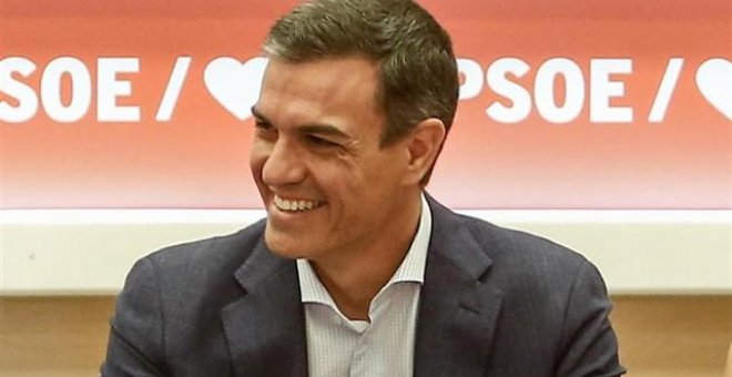 El secretario general del PSOE y presidente del Gobierno en funciones, Pedro Sánchez, durante la reunión de la Comisón Ejecutiva Federal del partido | Europa Press