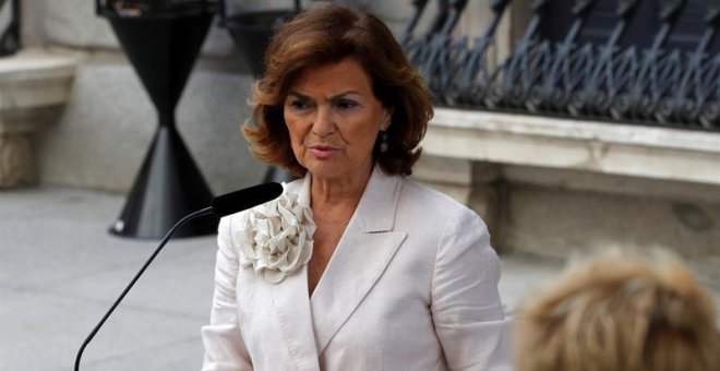 La vicepresidenta del Gobierno, Carmen Calvo. / EFE