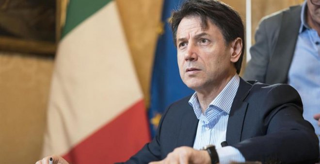 01/09/2019.- Imagen de archivo del primer ministro italiano Giuseppe Conte durante una entrevista para el diario 'Fatto Quotidiano' en Roma. EFE/EPA/Filipo Attili