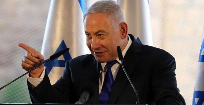 El primer ministro israelí, Benjamin Netanyahu, en Hebrón. / ABIR SULTAN (EFE)