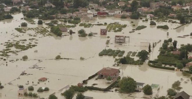 13/09/2019 - Vista de Molina del Segura (Murcia) afectada por la gota fría. / REUTERS