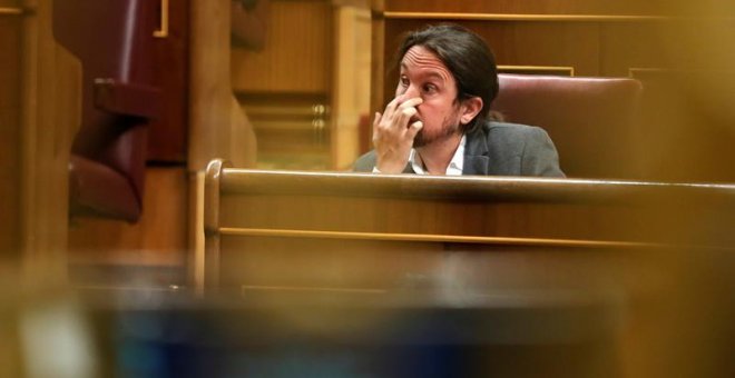 Pablo Iglesias, hace unos días en el Congreso. EFE/Emilio Naranjo