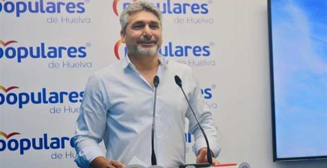 Juan José Cortés, en rueda de prensa.PP DE HUELVA.