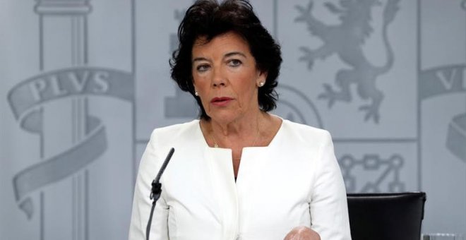 La portavoz del Gobierno, Isabel Celaá