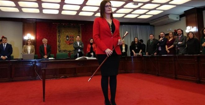 La alcaldesa de Móstoles, Noelia Posse. / EUROPA PRESS