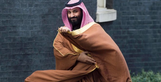 Mohammad bin Salman, príncipe heredero de Arabia Saudí en Londres. / EFE