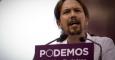 El líder de Podemos, Pablo Iglesias, durante su intervención en la asamblea fundacional del partido.- JAIRO VARGAS