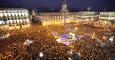 La Puerta del Sol de Madrid, repleta de manifestantes, durante una de las protestas del 15-M