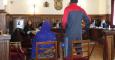 El matrimonio de Gambia durante su comparecencia en el juicio en la Audiencia Provincial de Teruel por la ablación de su hija.