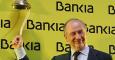 Rodrigo Rato, toca la campana en la bolsa, en el arranque de la cotización de Bankia, en julio de 2011.