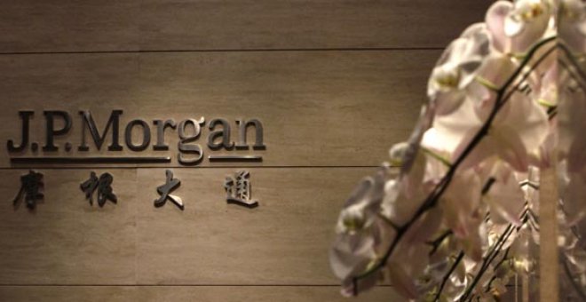 Logo asiático de JPMorgan. -REUTERS
