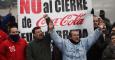 Trabajadores de Coca-Cola en Fuenlabrada protestan contra el desmantelamiento de la fábrica .- JAIRO VARGAS