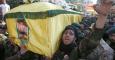 Miembros de Hizbolá cargan con el ataúd de uno de los milicianos muertos en el ataque de Israel. REUTERS