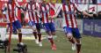Tiago celebra el primer gol del Atlético ante el Real Madrid. /REUTERS