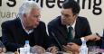 El secretario general del PSOE, Pedro Sánchez, junto al expresidente del Gobierno Felipe González, durante la cumbre que celebran los líderes socialdemócratas europeos. EFE/Angel Díaz