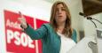 La secretaria general del PSOE andaluz, Susana Díaz, durante el acto en el celebración del Día de Andalucía por parte del PSOE en el Palacio de Congresos de Granada./ EFE