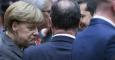 La canciler alemana Angela Merkel, charla en un corrillo con el presidente francés Francois Hollande y el primer ministro griego Alexis Tsipras, en la última cumbre de Bruselas, hace diez días. REUTERS/Yves Herman