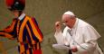 El papa Francisco durante su discurso en la Basílica de San Pedro, en el Vaticano. -REUTERS