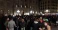 Concentración en la plaça Sant Jaume de Barcelona de rechazo a la sentencia que condena a ocho activistas a tres años de cárcel por protestar frente al Parlamento.- @cupnacional