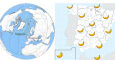 Zonas de la Tierra donde se verá el eclipse total de Sol, como en las islas Feroe y Svalbard, y de modo parcial, como en España. /OAN