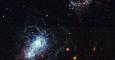 La galaxia IZw18 captado por el Hubble, ACS y WFPC2. /NASA-ESA