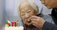 Misao Okawa, durante la celebración de su 117 cumpleaños./ REUTERS