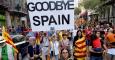 Manifestantes durante la protesta independentista de la pasada Diada, el 11 de septiembre.- EFE