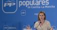 María Dolores Cospedal durante la presentación ayer de la candidatura del PP a la Alcaldía de Cuenca. /EFE