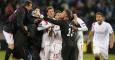 Los jugadores del Sevilla celebran su clasificación. EFE/Anatoly Maltsev