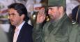 Aznar junto a Fidel Castro en una visita del expresidente del Gobierno español a La Habana con motivo de la Cumbre Iberoamericana de 1999. - AFP
