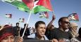 Manifestación ante la sede de la Misión de Naciones Unidas para el Referéndum en el Sahara Occidental. | Efe