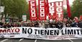 Manifestación de los sindicatos contra los recortes y la reforma laboral del PP el 1 de mayo de 2014. -EFE