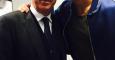 Cristiano posa con Ancelotti en una imagen colgada en su Twitter.