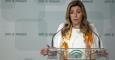 Susana Díaz durante la toma de posesión del nuevo rector de la Universidad de Almería.- EFE