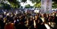 Imagen de la multitudinaria protesta en Mckinney, Texas, contra la violencia policial. / Mike Stone (REUTERS)