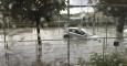 Vista general de la Avenida de las Piceas en Madrid tras la espectacular tormenta que azota hoy de lleno a la capital y la comunidad madrileña./ EFE/Raúl Ortega