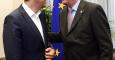 El primer ministro griego, Alexis Tsipras, y el presidente de la Comisión Europea, Jean-Claude Juncker. - EFE