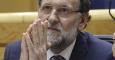 Rajoy, en la sesión de control celebrada en el Senado. / EFE