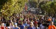 Imagen de los participantes en la  51 edición de la carrera popular Behobia-San Sebastián, en la que clorrido 34.000 personas. EFE/Juan Herrero
