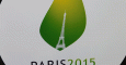 Logo de la COP21 en París. AFP